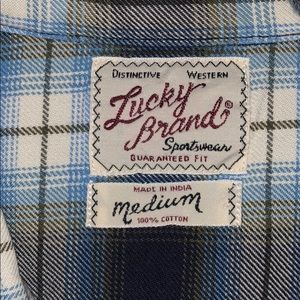 Lucky Brand Distinctive Western Button Up - Sz M